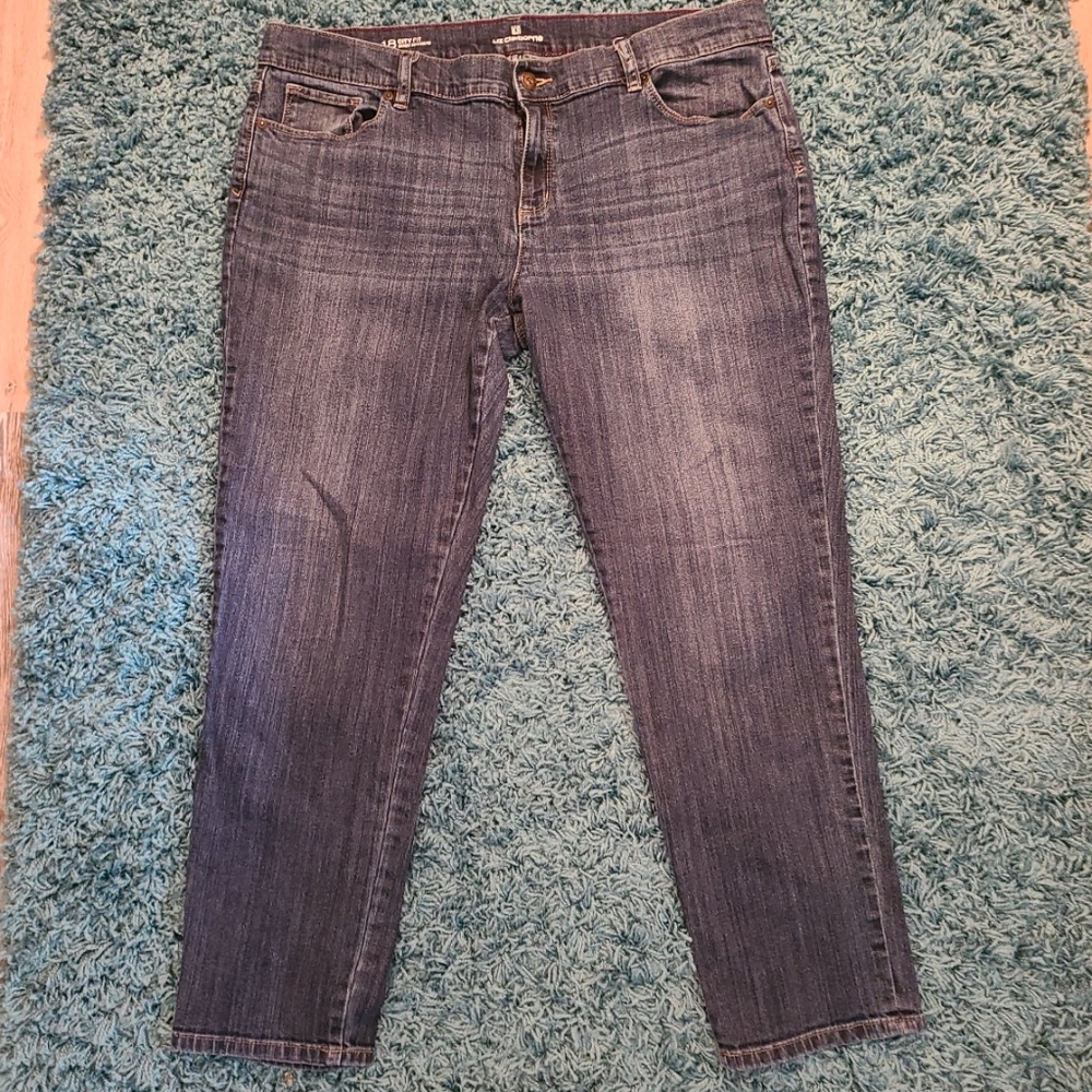 Liz Claiborne skinny boyfriend jeans 18W. (#11)